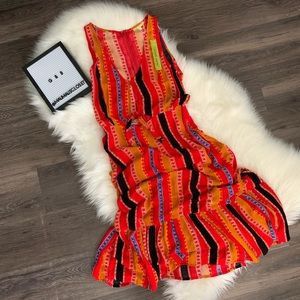 NWT Gianni Bini Multi-Color Printed Midi Dress